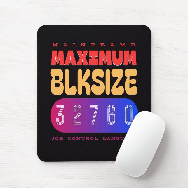 Mousepad Mainframe Job Control Language (JCL) Maximum Block (Com mouse)