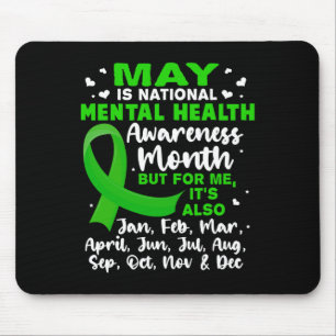 Mousepad Maio É Mês de Conscientização sobre Saúde Mental M