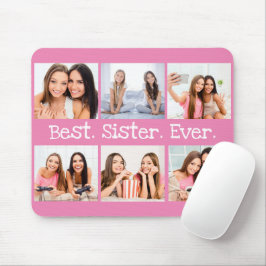 Mousepad Mais Divertida Irmã Ever 6 Colagem de Fotografias 