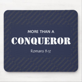 Mousepad MAIS DO QUE UM CONQUERADOR Cristão Motivacional