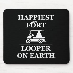 Mousepad Mais feliz fort looper na terra acampando carrinho