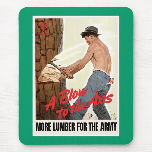 Mousepad Mais madeira para o Exército (Frente)