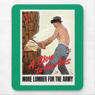 Mousepad Mais madeira serrada para o exército