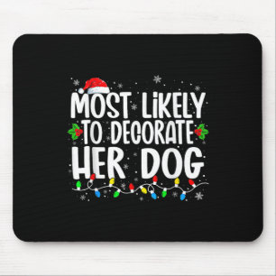 Mousepad Mais Propensa a Decorar a Família de Cachorro de N