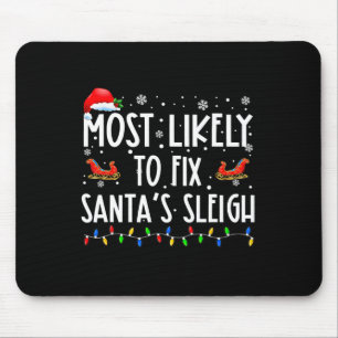 Mousepad Mais Propenso a Consertar Trenó de Natal Acredite