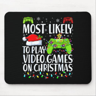 Mousepad Mais Propenso a Jogar Video Games no Natal