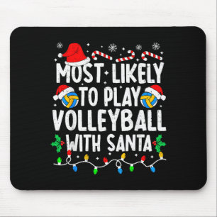 Mousepad Mais Propenso a Jogar Volei com o Papai Noel Corre
