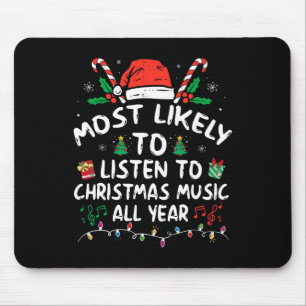 Mousepad Mais Propenso a Ouvir Música de Natal Todo o Ano