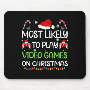 Mousepad Mais Provável Ao Jogador Da Família De Natal De Vi