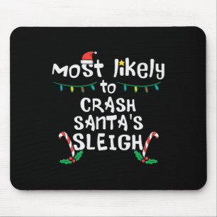 Mousepad Mais Provável Crash Santas Sleigh Natal Fam