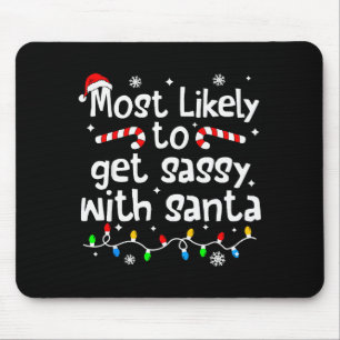 Mousepad Mais Provável De Se Dar Mal Com O Papai Noel Natal
