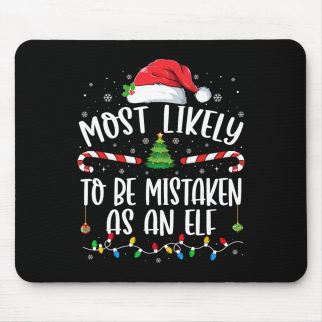 Mousepad Mais Provável De Ser Errado Como Cristo Da Família (Frente)