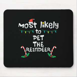 Mousepad Mais Provável Matador Da Família Xmas De Natal Pet