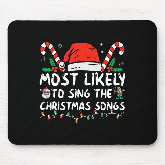 Mousepad Mais Provável Para Cantar O Natal (Frente)