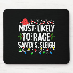 Mousepad Mais Provável Para Correr Papais noeis Que Saltam