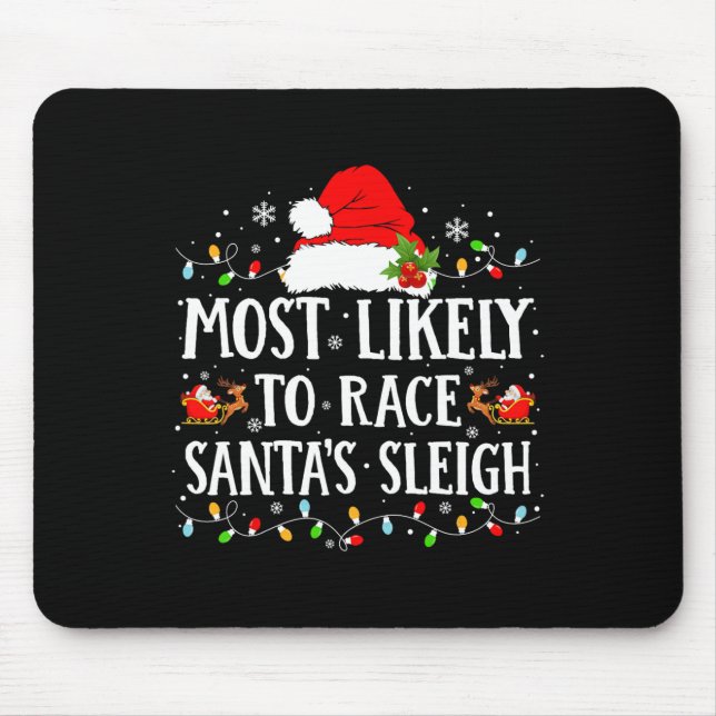 Mousepad Mais Provável Para Correr Papais noeis Saltam A Fa (Frente)
