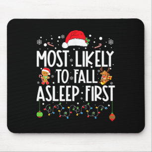 Mousepad Mais Provável Para Dormir Primeira Família De Xmas