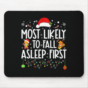 Mousepad Mais Provável Para Dormir Primeira Família De Xmas