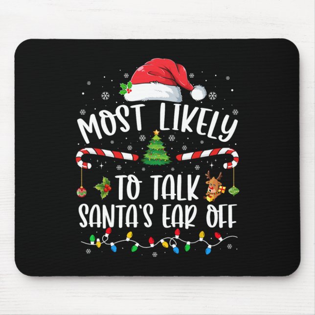 Mousepad Mais Provável Para Falar Com Papais noeis Do Fim D (Frente)