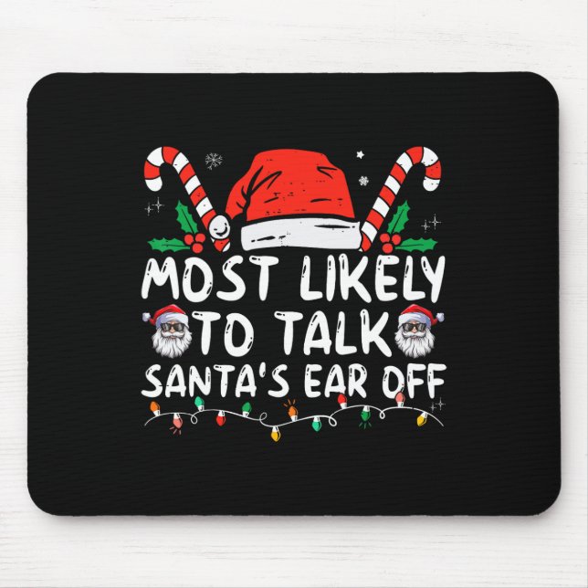 Mousepad Mais Provável Para Falar Com Papais noeis Do Fim D (Frente)