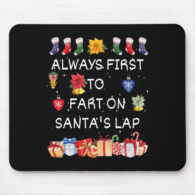 Mousepad Mais Provável Para Focar No Natal Engraçado Dos Pa (Frente)
