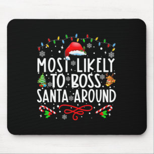 Mousepad Mais Provável Para Papais noeis Chefe Em Torno Da