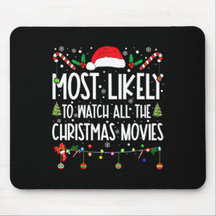Mousepad Mais Provável Para Ver Todos Os Filmes De Natal Ch