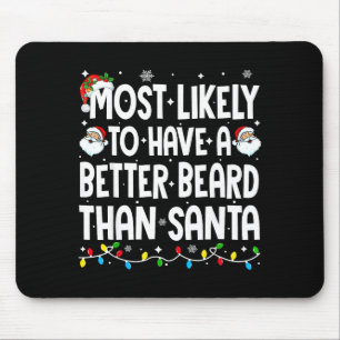 Mousepad Mais Provável Ter Uma Barba Melhor Que o Papai Noe