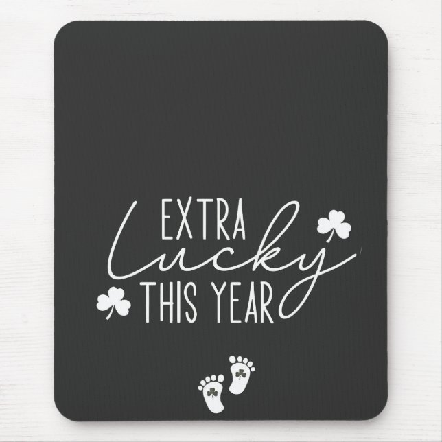 Mousepad Mais Sorte Este Ano De Gravidez Patrick Lucky (Frente)