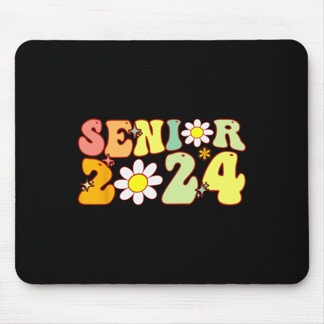 Mousepad Mais velho Groovy 2024 De Volta À Classe De Gradua (Frente)