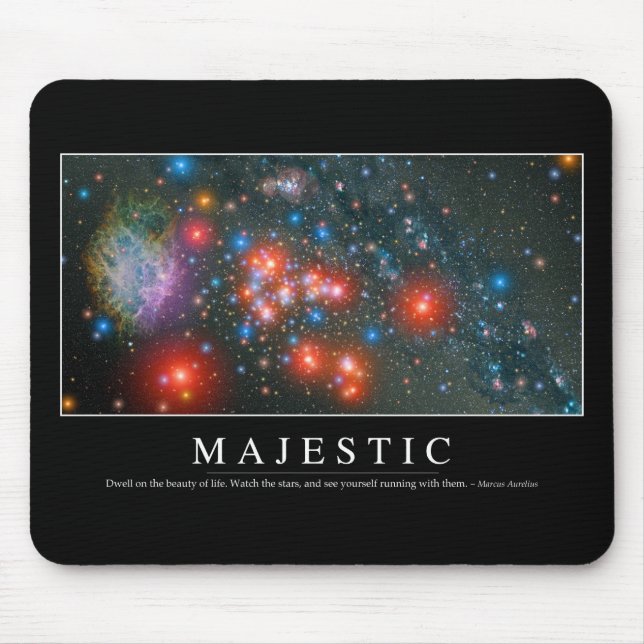Mousepad Maiúscula: citação inspiracional (Frente)