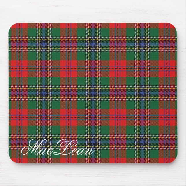 Mousepad Majestoso Tartan do Clã Escocês MacLean (Frente)