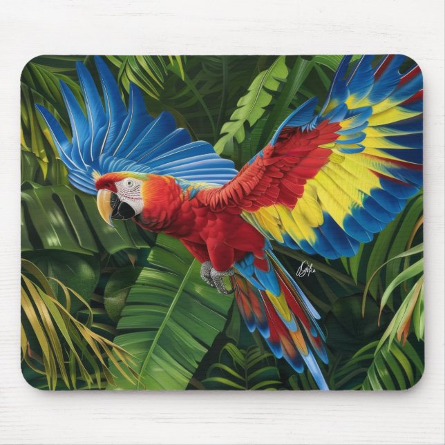 Mousepad Majestpoderá Macaw (Frente)
