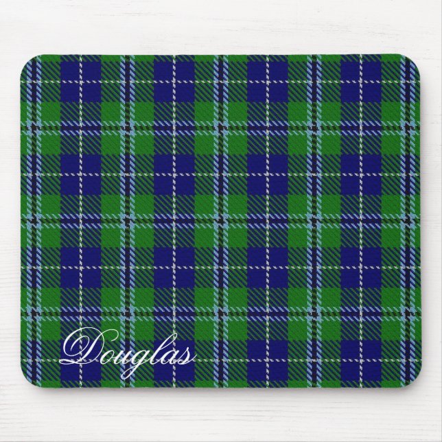 Mousepad Majexpressa escocesa Clan Douglas Tartan (Frente)