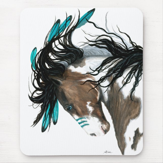 Mousepad Majexpressas em Pinto Horse por Bihrle (Frente)