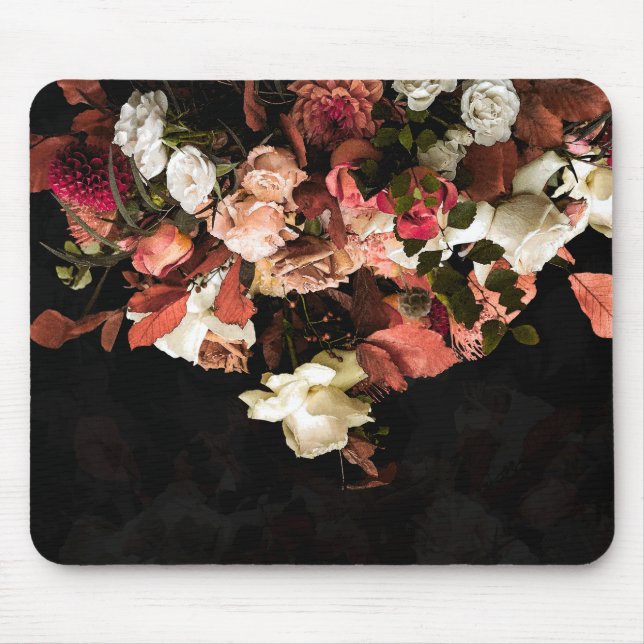 Mousepad Mala de Mouse de Impressão Estrilizado com Flores  (Frente)