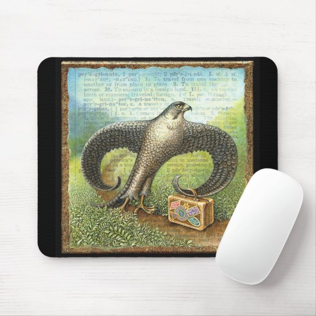 Mousepad Mala Falcão Viajante, Peregrinado (Com mouse)