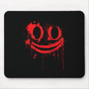 Mousepad Maldita fantasia de Halloween Eu sorriso de sangue