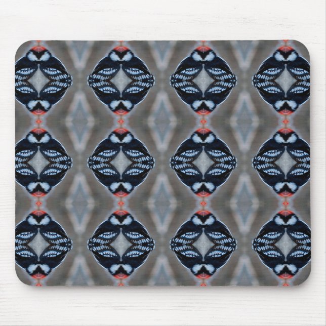 Mousepad Male Downy Woodpecker Pattern (Frente)