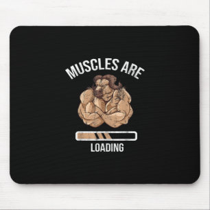 Mousepad Malhação Muscular Carregando Bullock Ox Sport Gy