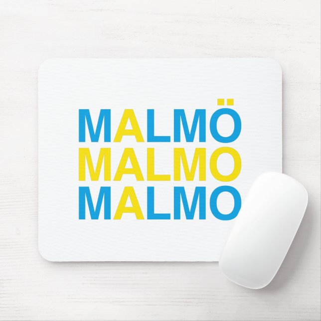 Mousepad MALMO Bandeira Sueca (Com mouse)