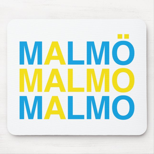 Mousepad MALMO Bandeira Sueca (Frente)