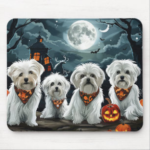 Mousepad Maltês Halloween Spooky