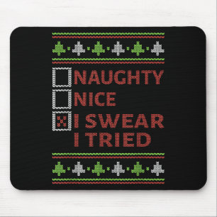 Mousepad Maluco Bonzinho Juro Que Tentei Natal Crianças Mul