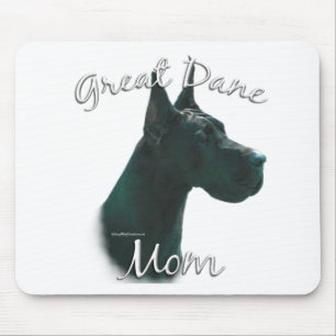 Mousepad Mamã 2 de great dane (preto)