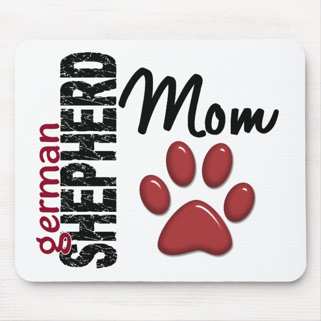 Mousepad Mamã 2 do german shepherd (Frente)