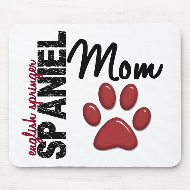 Mousepad Mamã 2 do Spaniel de Springer inglês (Frente)