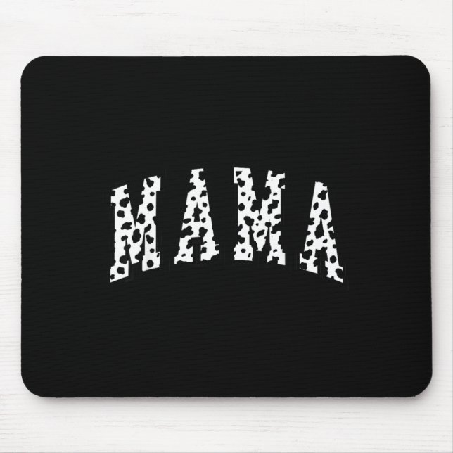 Mousepad Mama Dalmatian Padrão Mamãe Engraçado Feliz Dia da (Frente)