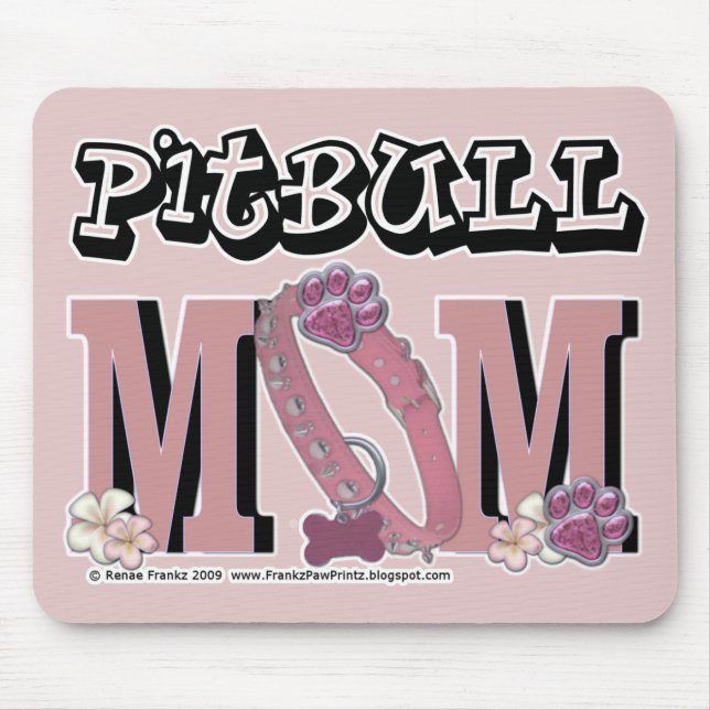 Mousepad MAMÃ de Pitbull (Frente)