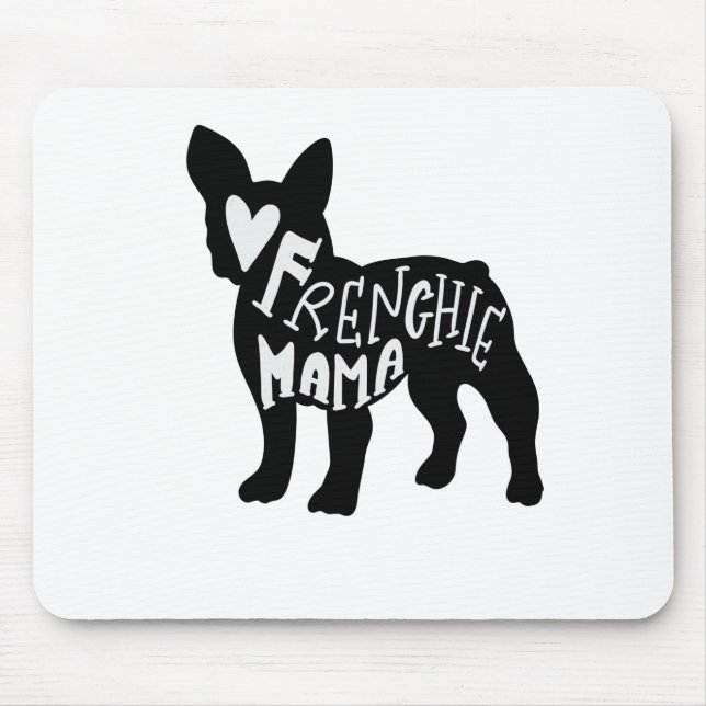 Mousepad Mamã do buldogue francês do Mama Bonito de (Frente)